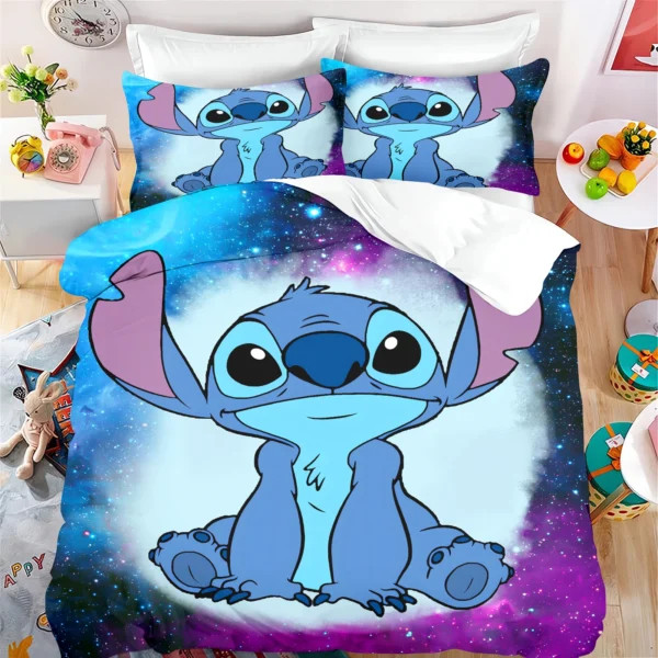 Duvet Cover Stitch Bedding Set Anime Sets Famous Comforter Bed Linen Twin Queen King Single Size Dropshipping Gift