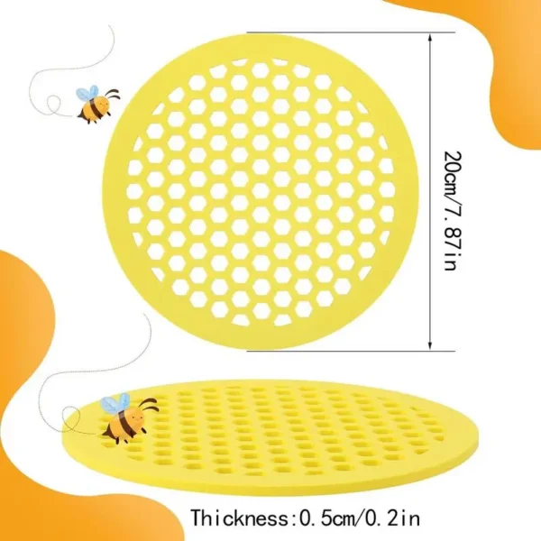 Floating Bee Island-Bee Waterer Bee Insect Drinking Tray Beekeeping Setups Luring Insect Waterer Island Tray For Outdoor Garden - Image 5
