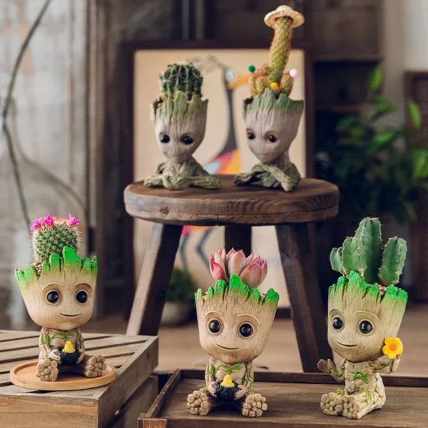 Home Decoration Groot Planter Flower Pots For Indoor Flowers Pot Tree Man Ornaments Anime Figure Statue Art Crafts Kid Men Gifts - Image 4