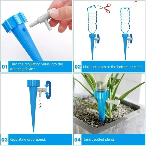 Automatic Drip Irrigation System Self Watering Adjustable for Flower Plants Greenhouse Garden Auto Water Dripper Device - Image 4