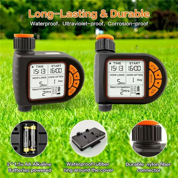 Automatic Water Timer Intelligent Irrigation Watering System Sprinkler Timer LCD Display Garden Programmer Equipment - Image 5