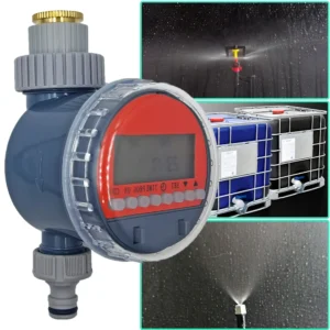 Oasis Ball Valve Irrigation Timer Automatic LCD Watering Electronic Water Tank Controller Irrigator for Home Garden Greenhouse