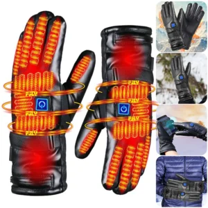 Waterproof Cold Weather Gloves 3 Temperature Levels Battery Powered Heating Gloves Hand Warmer for Outdoor Cycling Skiing Hiking