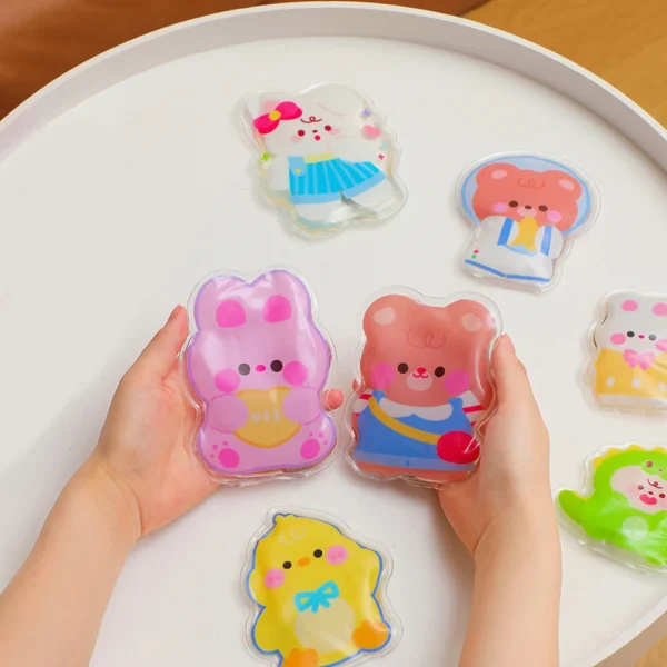 6PCS Cute Cartoon Hand Warmer Winter Portable Self-heating Pack Reusable Lightweight Instant Heat Pad Outdoor Gel Hand Warmer - Image 2