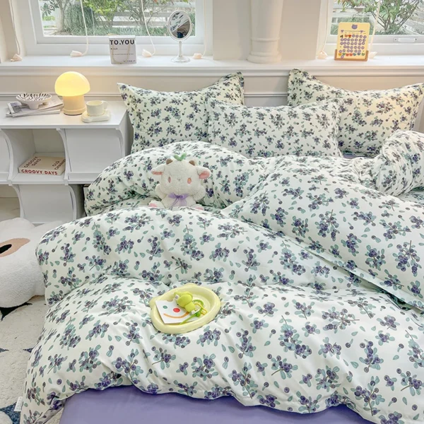 3pcs printed duvet set (1* duvet set + 2 * pillowcase, no core), bedding set, soft and comfortable, all-season - Image 4