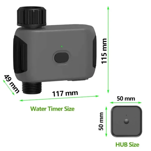 Design 4 AA Batery Powered Garden Smart Irrigation Wifi Automatic Irrigation Water Timer Use Smart Life App Plants watering - Image 4