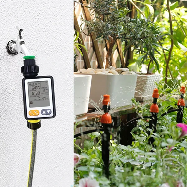 Digital Water Timer Garden Irrigation Controller Rainwater Sensing Automatic Watering Device LED Large Screen Watering Timer - Image 5