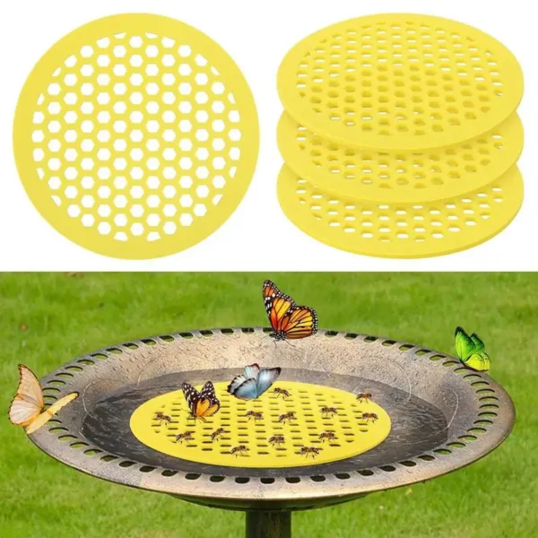 Floating Bee Island-Bee Waterer Bee Insect Drinking Tray Beekeeping Setups Luring Insect Waterer Island Tray For Outdoor Garden