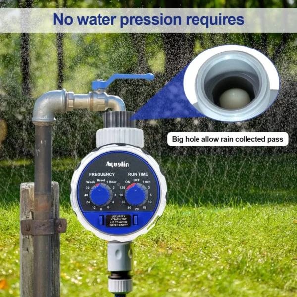 Garden Watering Timer Ball Valve /Solenoid Valve Irrigation Controller Home Garden Automatic Watering Electronic Valve - Image 3