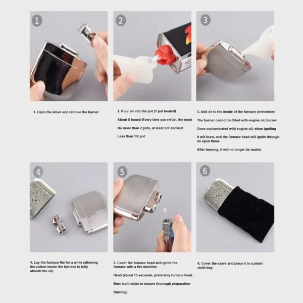 Reusable Hand Warmer Portable Fuel Catalytic Warmer Metal Alloy Pocket Winter Heater for Home Office Outdoor Camping Fishing - Image 5