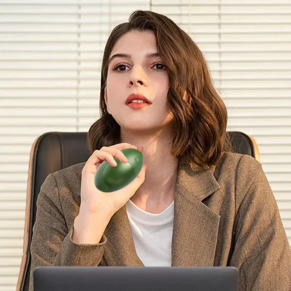 Magnetic Hand Warmer Multifunctional Avocado Hand Warmer 2-in-1 Small Avocado Pocket Warmer and Charging Bank for Outdoors - Image 2