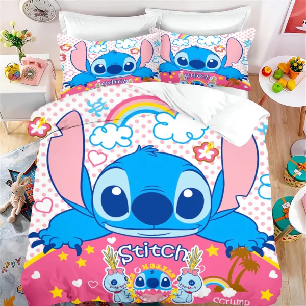 Duvet Cover Stitch Bedding Set Anime Sets Famous Comforter Bed Linen Twin Queen King Single Size Dropshipping Gift - Image 2