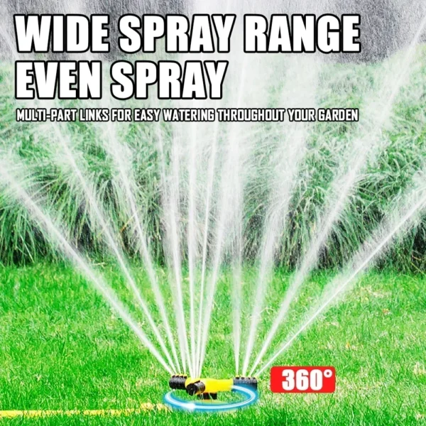 NEW 360 Degree Automatic Rotating Garden Lawn Sprinkler Yard Garden Large Area Coverage Water Sprinkler Irrigation Water Sprayer - Image 2