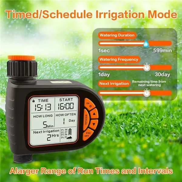 Automatic Water Timer Intelligent Irrigation Watering System Sprinkler Timer LCD Display Garden Programmer Equipment - Image 6