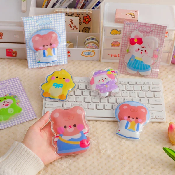 6PCS Cute Cartoon Hand Warmer Winter Portable Self-heating Pack Reusable Lightweight Instant Heat Pad Outdoor Gel Hand Warmer - Image 4