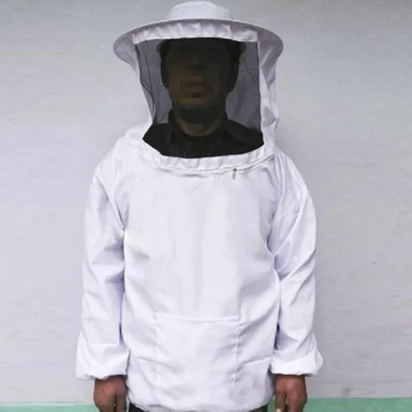 Protective Beekeeping Jacket Veil Smock Equipment Beekeeping Hat Sleeve Beekeeper Suit Apiculture Bee Dress - Image 3