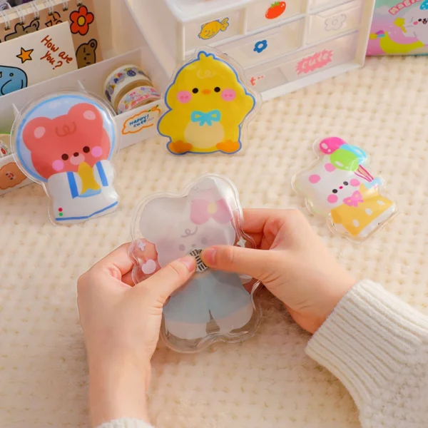 6PCS Cute Cartoon Hand Warmer Winter Portable Self-heating Pack Reusable Lightweight Instant Heat Pad Outdoor Gel Hand Warmer - Image 5