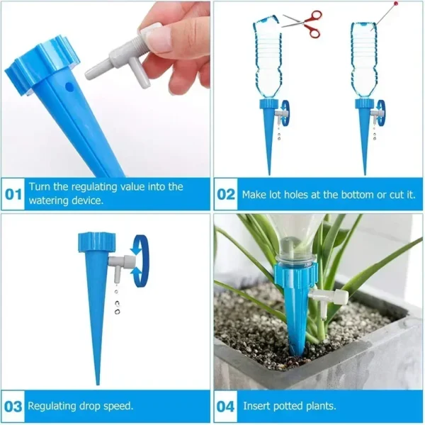 Automatic Drip Irrigation System Self Watering Adjustable for Flower Plants Greenhouse Garden Auto Water Dripper Device - Image 4
