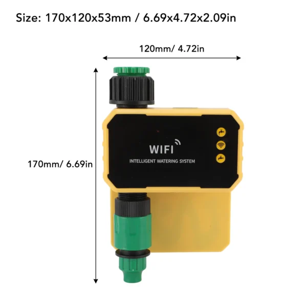 Garden Water Timer Solar WiFI Garden Water Sprinkler Schedules Automatic Watering Irrigation Timer for Balcony Garden Corridor - Image 2